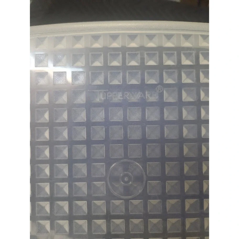 Vintage Tupperware Large Meat Marinade Flip Container Blue 2 Piece